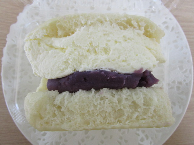 紫芋のあん生クリーム